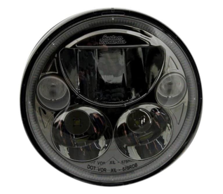 23CN-CUSTOM-DYNA-CDTB-575-B 5.75in. TruBeam LED Headlamps and Passing Lamps - Round - Black
