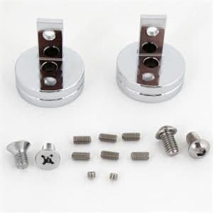 22W9-SHOW-CHROME-63-312T Turn Signal Relocation Inserts for Driving Light Kits