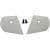 4GF-AFX-0133-0132 Helmet Side Covers with Screws for FX-10Y - Silver - Youth