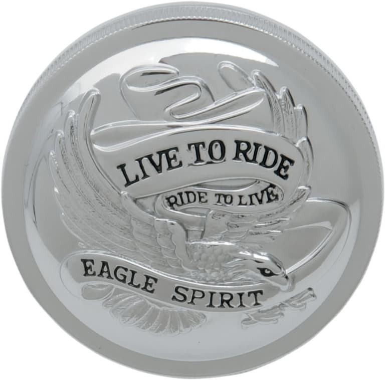 3BXN-DRAG-SPECIA-DS390134 Gas Cap - Vented Live To Ride - Chrome