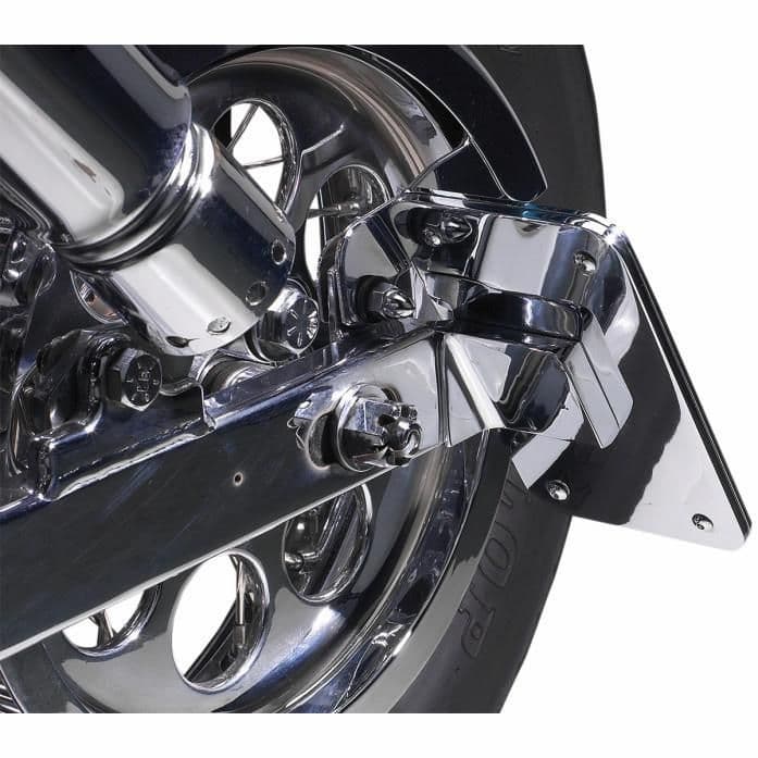 2527-CYCLE-VISIO-CV4605SH In-Close Horizontal Slick Signal License Plate Frame and Holder - Chrome