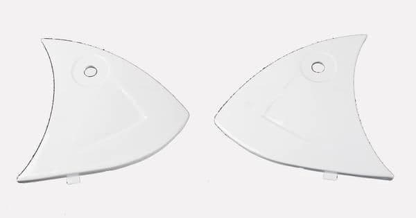 4GR-AFX-0133-0261 Helmet Covers with Screws for FX-4 Lightforce - White