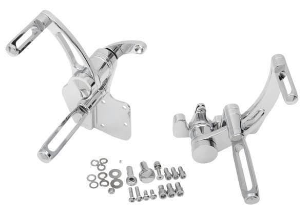 1SAO-ACCUTRONIX-FC205-SSC Forward Controls - Slotted, +9in. - Chrome