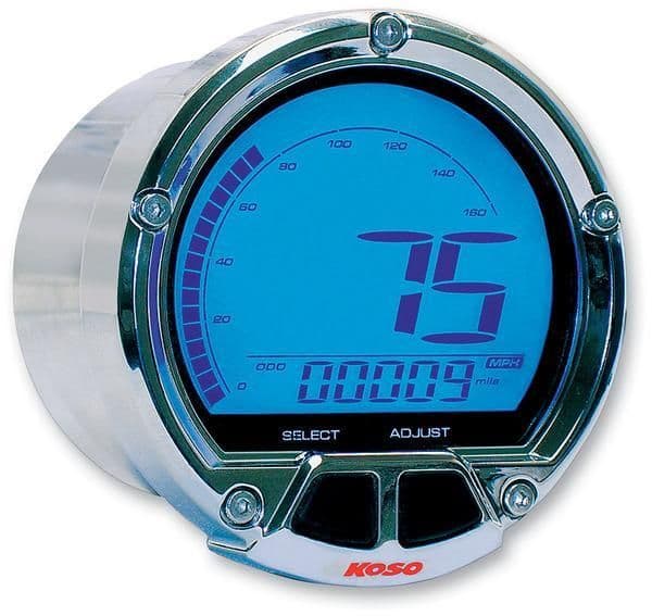 2A72-KOSO-NORTH-BA555B18 DL-02S Speedometer - Chrome Casing