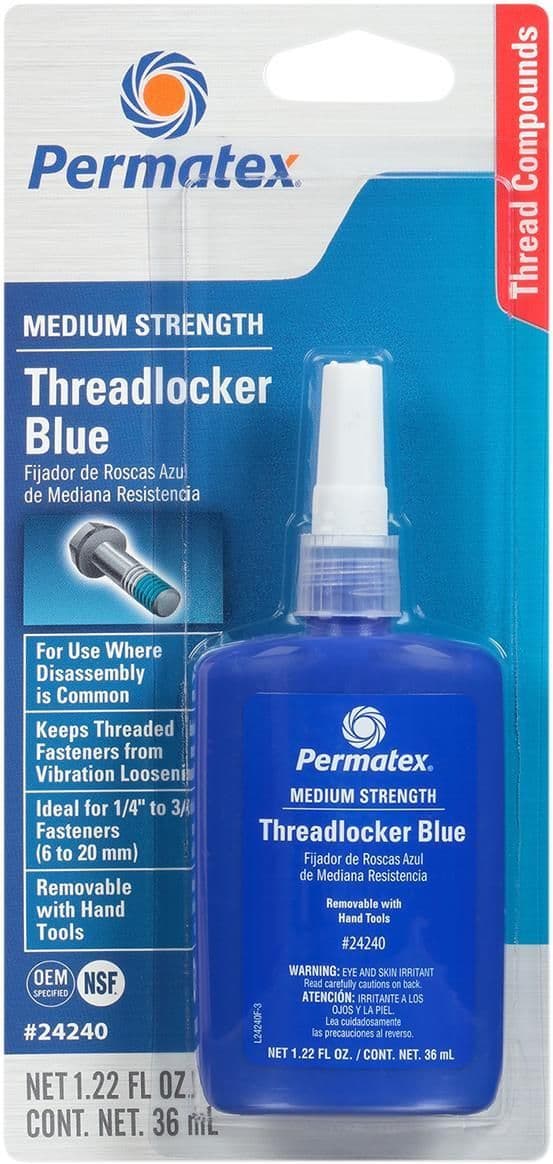 2ECV-PERMATEX-24240 242 Threadlocker - Blue - 1.22 U.S. fl oz.