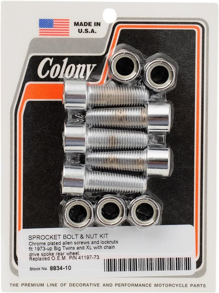 38YP-COLONY-8834-10 Bolt Kit - Socket-Head - Chain Drive - Spoke