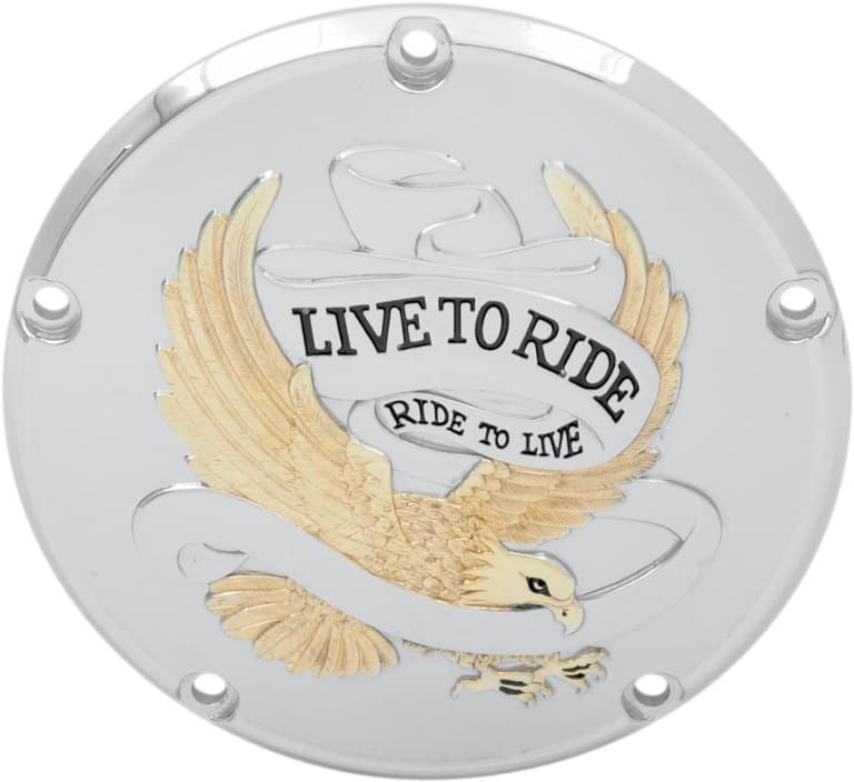 1DZ2-DRAG-SPECIA-11070158 Live to Ride Derby Cover - 5-Hole - Gold