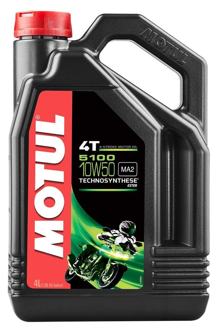 2WWO-MOTUL-104076 5100 4T Synthetic Blend Oil - 10W-50 - 4L