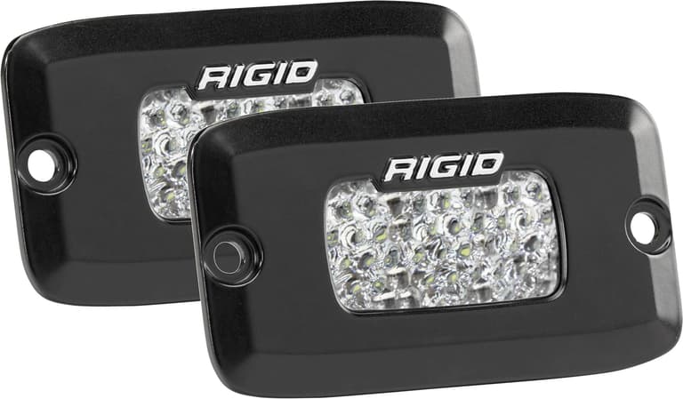 92BU-RIGID-INDUS-980013 SR-M Pro Series Rear Facing Lights - Backup Kit - Flush Mount - White
