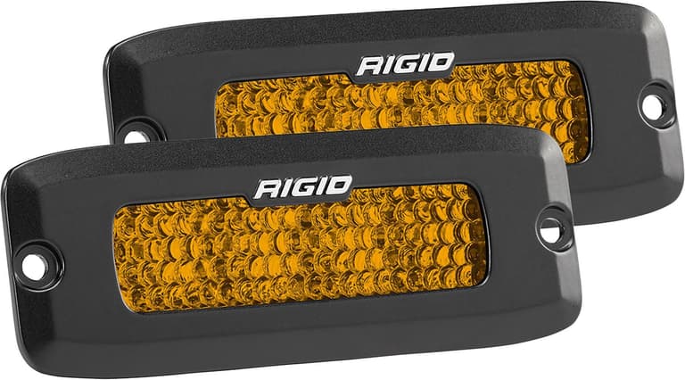92B4-RIGID-INDUS-90162 SR-Q Pro Series Rear Facing Lights - Flush Mount - Amber