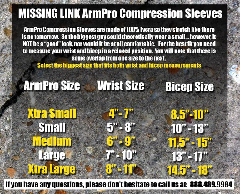 415Q-MISSING-LIN-APBKL ArmPro Compression Sleeves