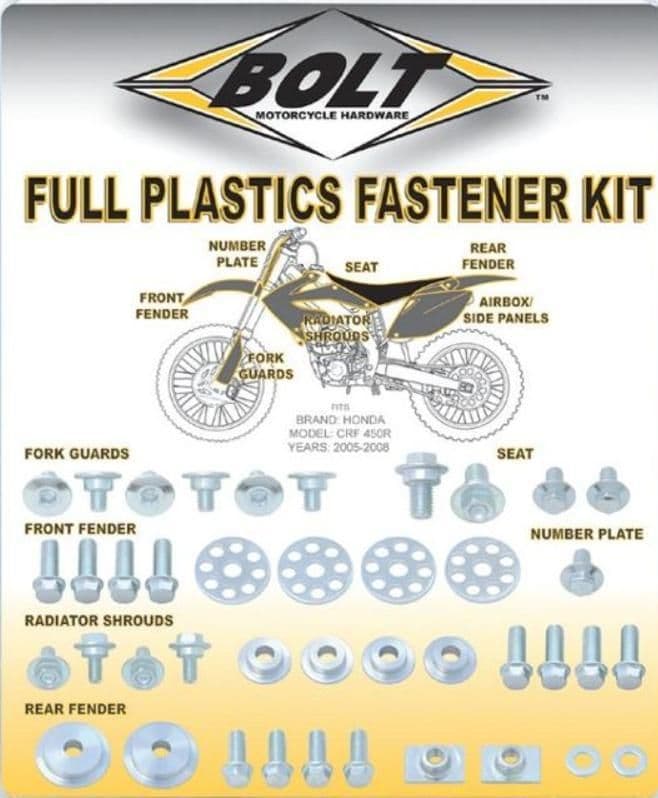 2DOZ-BOLT-HON-0911024 Full Plastic Fastener Kit