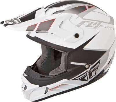 98H1-FLY-RACING-73-4740 Mouthpiece for Kinetic Impulse Helmet - Matte White/Black