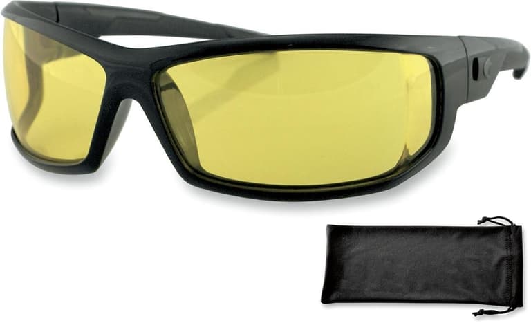 2FVF-BOBSTER-EAXL001Y AXL Sunglasses - Gloss Black - Yellow