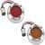 25FA-ARLEN-NESS-12-745 LED Fire Ring Kit - Red Lens - Chrome Trim - Red LED - Single Filament - 1156 Style