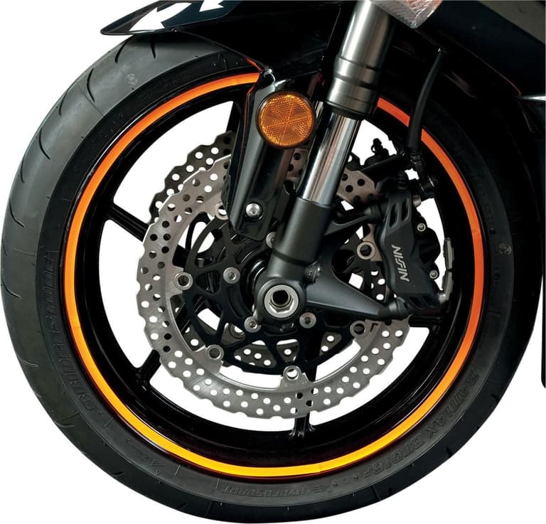 2ZTS-FLU-DESIGNS-60607 Wheel Decal - Fluorescent Orange