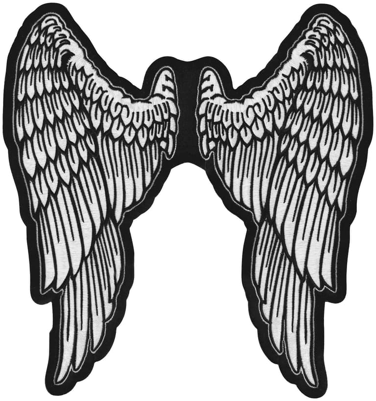 2POP-LETHAL-LT30159 Angel Wings Embroidered Patch