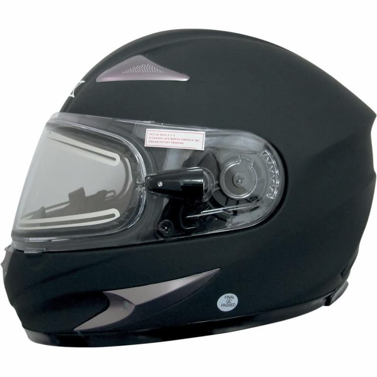 3LD-AFX-0121-0504 FX-90SE Snow Solid Helmet with Electric Dual Lens Shield