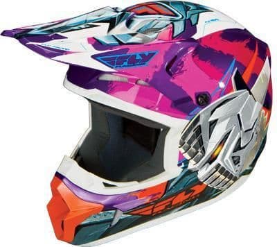 981K-FLY-RACING-73-3987 Mouthpiece for Kinetic Youth Graphic Helmet - FLY-Bot Pink/Purple/Orange