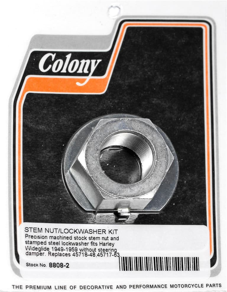 38NT-COLONY-8808-2 Stem Nut and Lock Washer Kit