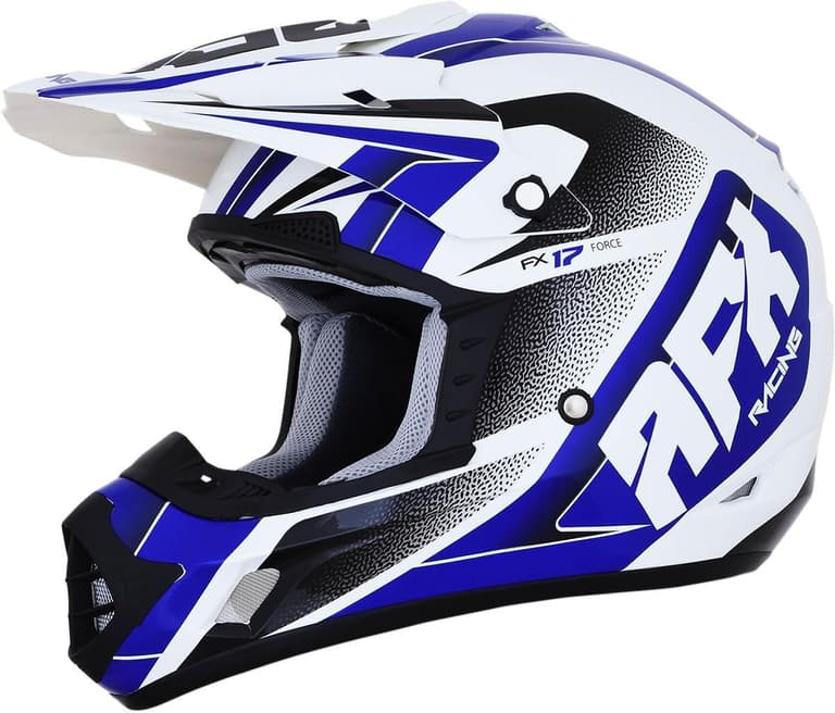 3C7-AFX-0110-5238 FX-17 Helmet - Force - Pearl White/Blue - Small