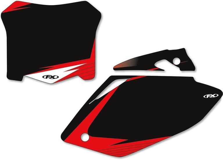 30LP-FACTORY-EFF-12-64338 Graphic Number Plates - Black/Red - CRF450R