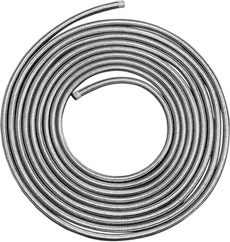 382M-DRAG-SPECIA-DS096607 Braided Oil/Fuel Line - Stainless Steel - 3/8" - 3'