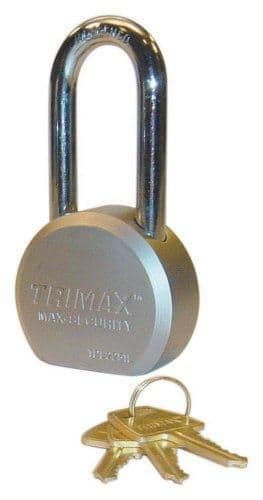 2Z7L-TRIMAX-TPL2251L Maximum Security Padlock - 64mm Round Body, 2.25in. x 11mm Shackle, Rekeyable
