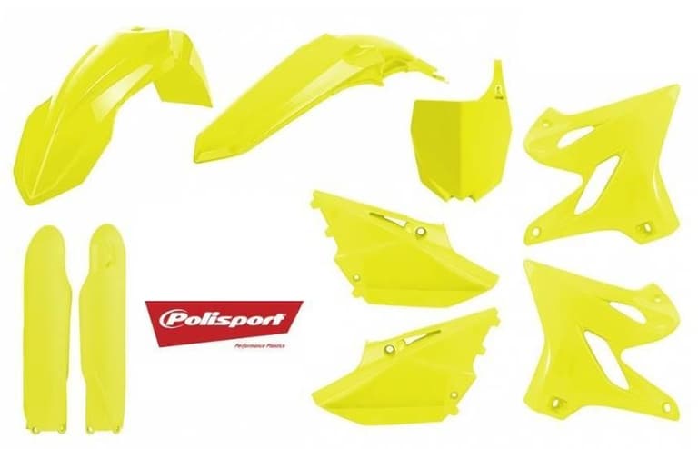 91QV-POLISPORT-90748 Plastic Kit - Flo Yellow