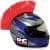 5CL-PC-RACING-PCHMRED Helmet Mohawk - Red