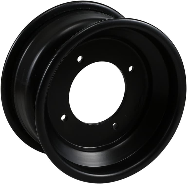 88I-AMS-02320123 Rolled-Lip Spun Wheel - Rear - Black - 9x8 - 4/110 - 3+5
