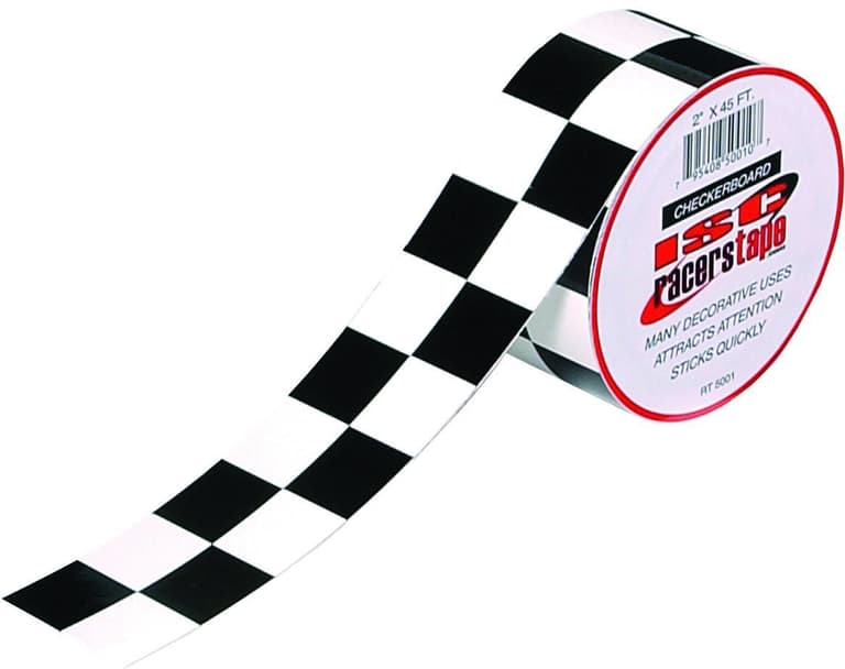 3T07-ISC-SALESMA-RT5001 Racers Tape - 2in. x 45ft. - Checkered