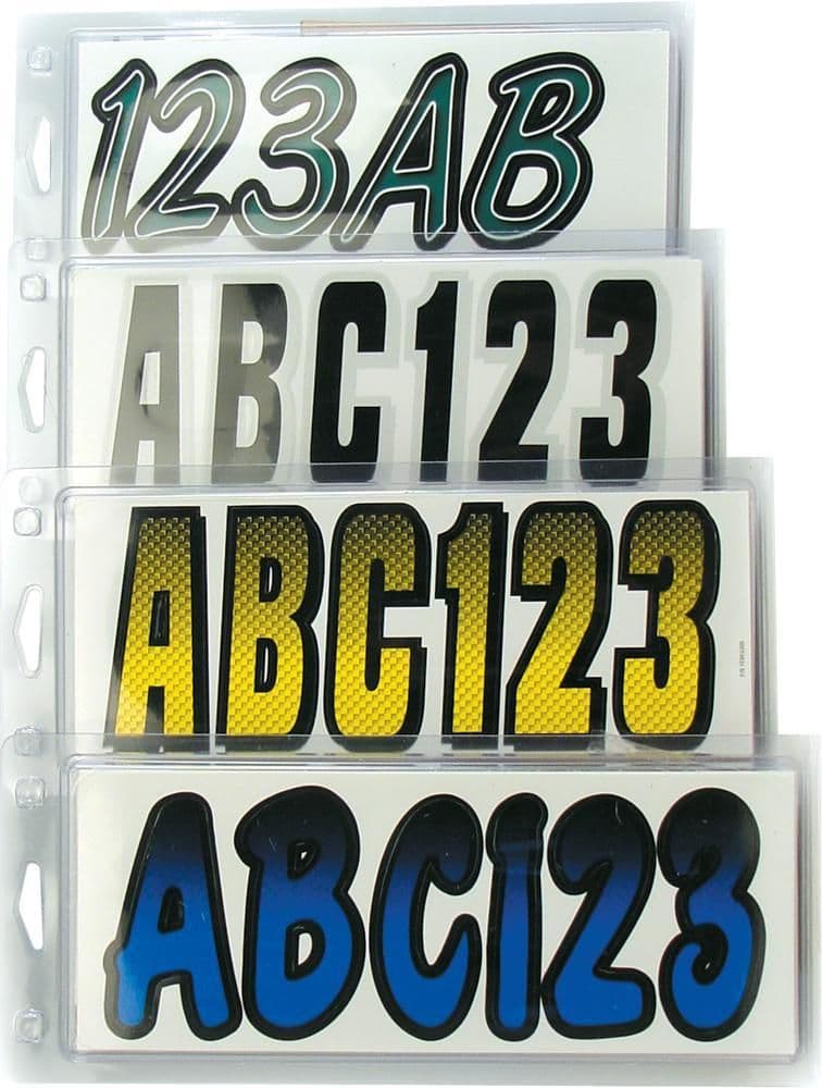 366L-HARDLINE-BLBKG200 I.D. Sticker Kit - 200 Series - Blue Gradation
