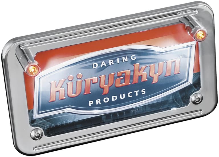 25OR-KURYAKYN-9398 License Plate Bolt Light - with Red Accent Light
