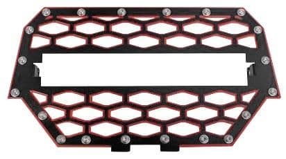 47I7-MODQUAD-RZR-FGL-1K-RD Front Grill without 10in. Light Bar - Black/Red