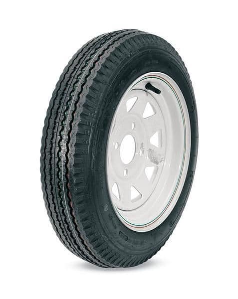 3386-KENDA-30540 Trailer Tire/Wheel Assembly - 4-Ply Rated/Load Range B - 4.80-12 - 4 Hole Rim