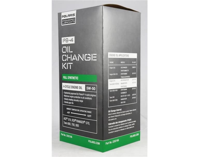 2202166 Oil Change Kit Full Synthetic