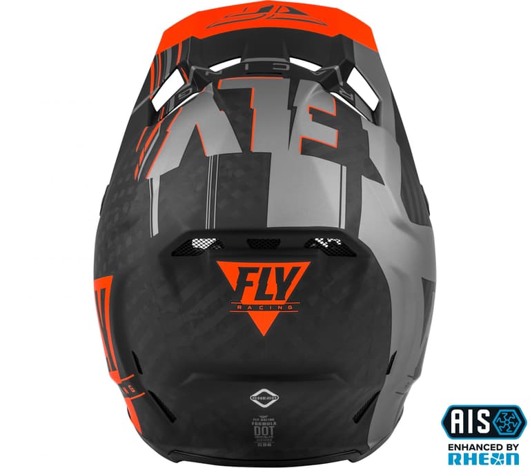 AE7W-FLY-RACING-73-4411YL Formula Vector Youth Helmet Matte Orange/Grey/Black - YL