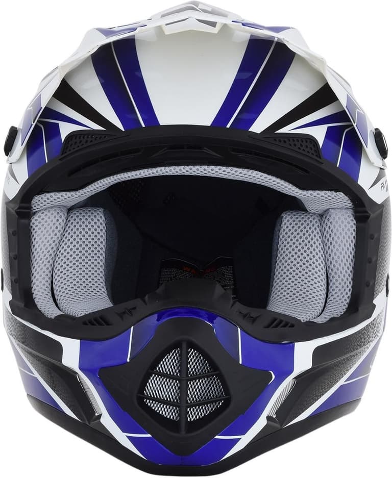 3C7-AFX-0110-5238 FX-17 Helmet - Force - Pearl White/Blue - Small