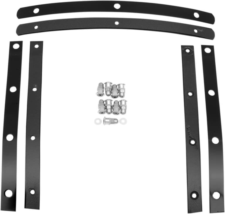 2CNE-MEMPHIS-MEM0916 Slim Windshield Hardware Straps - Black