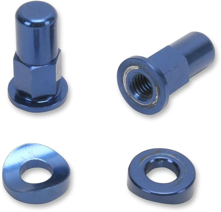 7O4-NO-TOIL-NTRK-003 Rim Lock Nut/Spacer - Kit - Blue