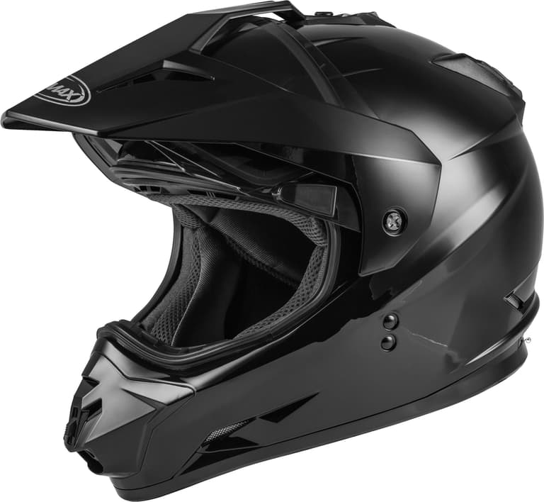 974Y-GMAX-G5115026 GM11D Dual Sport Solid Helmet Black - LG