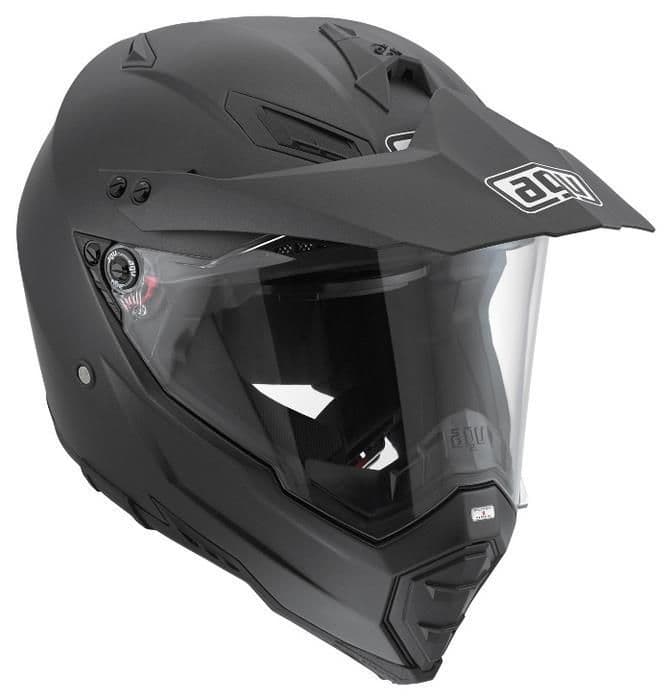 14X-AGV-7611O4C0004007 AX-8 Dual Sport EVO Helmet Flat Black Md