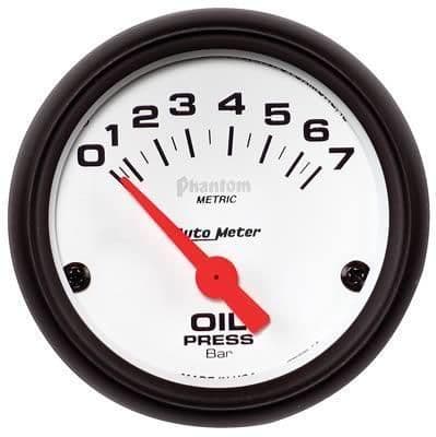 2AN1-AUTO-METER-2179 1 5/8in. Pressure Gauge - 0-60 psi - Silver Face