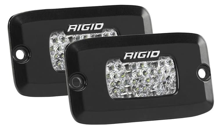 92BU-RIGID-INDUS-980013 SR-M Pro Series Rear Facing Lights - Backup Kit - Flush Mount - White