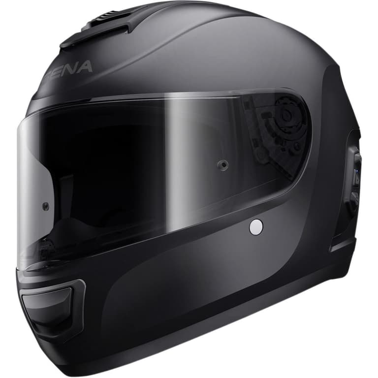86XA-SENA-MO-STD-MB-M-01 Momentum Standard Solid Smart Helmet Matte Black - MD