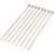 29SY-MOOSE-RACIN-21200642 Ladder-Style Cable Ties - 8in. - Silver