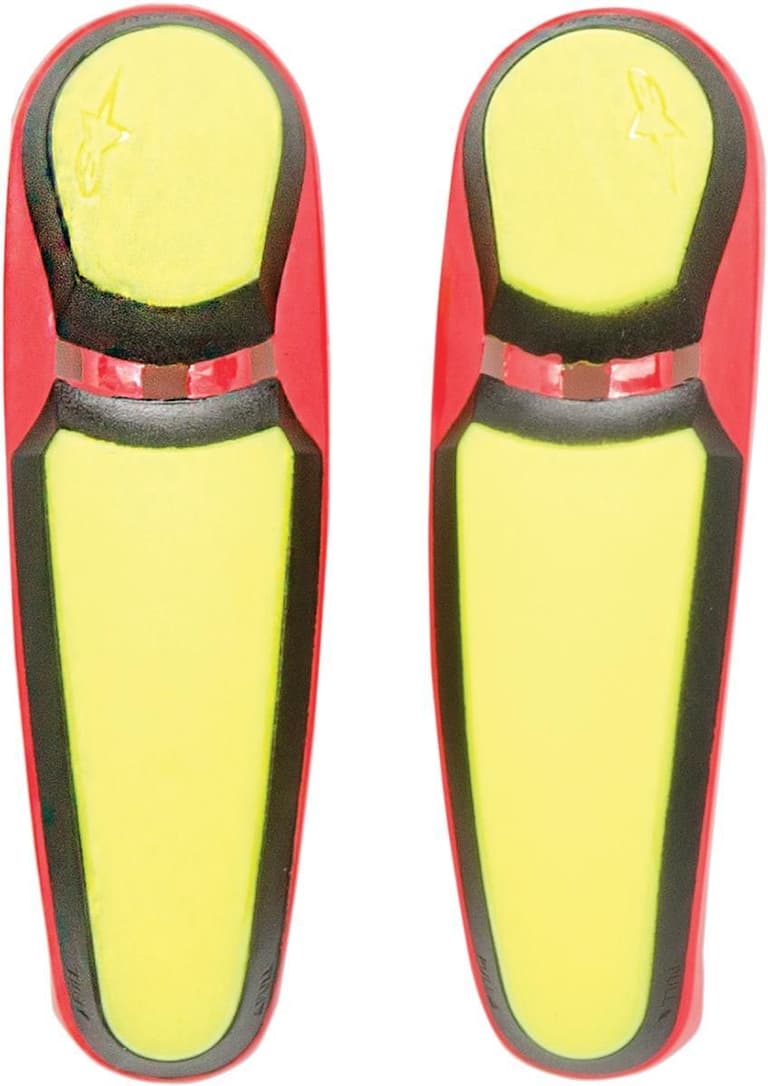2V5K-ALPINEST-25SLISMX11-53 Toe Sliders - Yellow/Red