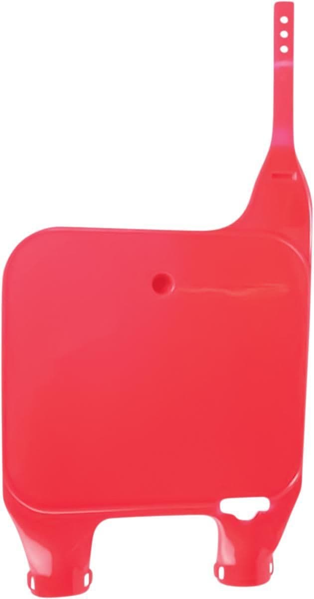 1LNA-UFO-HO02629067 Front Number Plate- Fluorescent Red