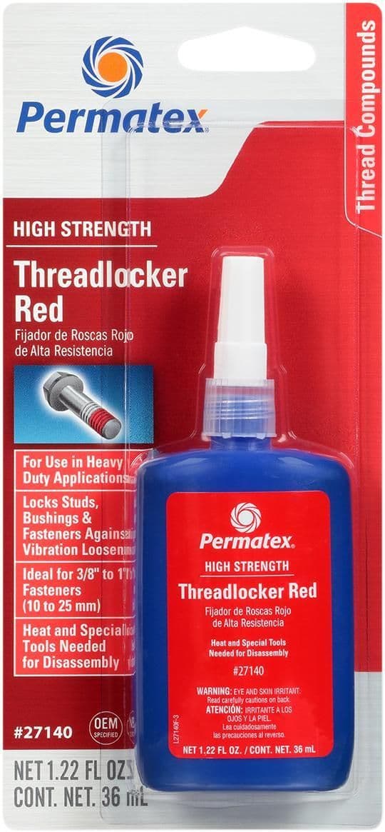 2GBR-PERMATEX-27140 271 Threadlocker - Red - 1.22 U.S. fl oz.